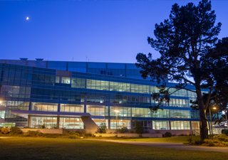Campus Building at night